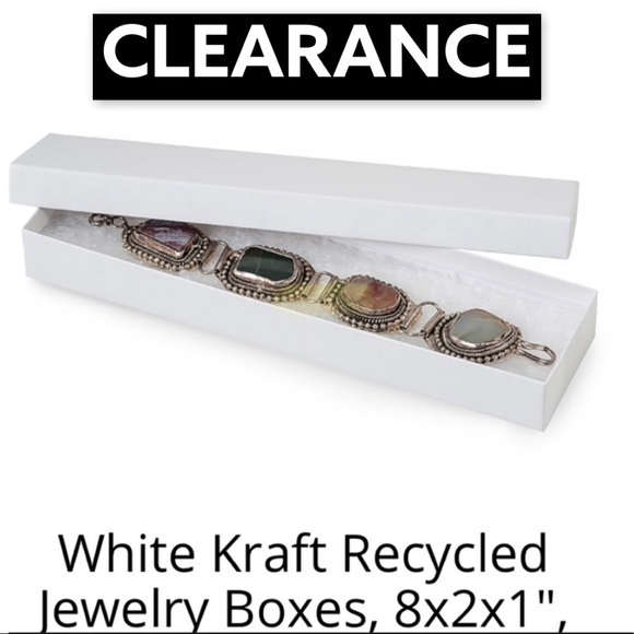 Jewelry - 10 White Kraft Necklace Jewelry Boxes CLEARANCE